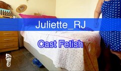 Juliette_RJ on a Cast Fetish Clip after a Car accident (Role Play) - CAST FETISH - MEDICAL FETISH - IMPAIRED MOBILITY - WALKING BOOT - INJURY FETISH - LEG CAST