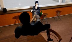 Bigboob coffee shop owner and her BBC guest ( part 01) - 3D Hentai Animation V169