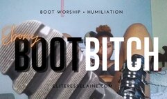 Ebony Boot Bitch (ebony boot worship)