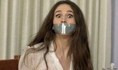 Tied Topless And Tape-Gagged - FULL FIVE-SCENE VIDEO! 4K Video Version