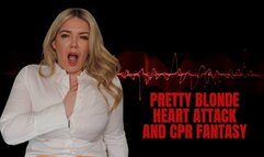 Pretty Blonde has massive heart attack and given CPR