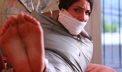 Arielle is an ANGRY, Toe-tally Mummified, Sock gagged & Frustrated as Fuck Fuming Mad Babysitter! *New Gagging Preview*