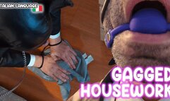 Gagged Housework MOBILE - Italian Language