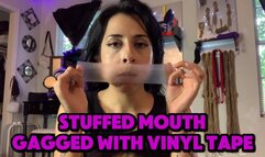 Stuffed Mouth Gagged with Vinyl Tape