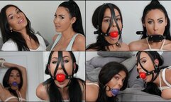 Mila & Latina's Bound Bliss: Silenced with Huge Gags, Strung Up & Drooling! (FullHD)