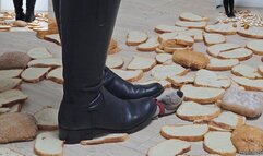 Careless Bread Crush in Flat Leather Boots