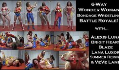 6-Way Wonder Woman Bondage Wrestling Battle Royale! with Alexis Luna, Brigit Heart, Blaze, Lana Luxor, Summer Reigns, & VeVe Lane (May 2024)
