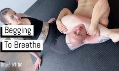 Begging To Breathe | Head Scissor And Submission Hold Punishment