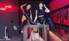 Prisoner makes boot worship for Mistress Glamorous and Evilwoman - [FHD MOV]