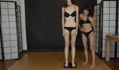 Ariane and Jessica, a truly incredible confrontation ( BODY PART COMPARISON )