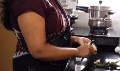 Pretty Indian Big Boobs Stepmom Fucked in Kitchen by Stepson