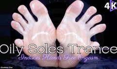 Oily Soles Trance Induces Hands Free Orgasm - 4K - The Goddess Clue, Foot Domination, Mesmerize, Spiral Induction, Mental Domination, HFO, Foot Slave Training, Includes Aural Effects