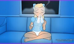 Betty Sneaking Cigarettes: A Girl Starts Smoking Story Part 3 Dark Side Smoking