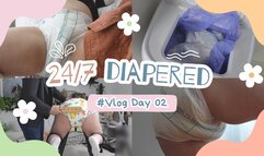 24 7 Vlog | Day 2 - night time accidents, flooding diapers and the spanking bench