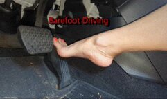 Barefoot Driving Candle Boxxx Bare Feet Pedal Pumping Large Feet Riding In Car SD