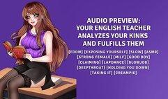 Your English Teacher Analyzes Your Kinks And Fulfills Them
