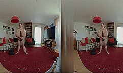 VR180 3D - A Day in the Life of Alice: Alice cleans the Living Room (Clip No 2683 - 4K mp4 version)