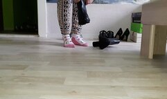 OLD CLIPS: Katrin test brutal Hoegl Boots with rough profile on my Cock