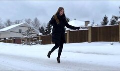 Six pairs from Sexy Nina of High Heels on Slippery Ice, High Heels on Ice Comparison, High Heels on Snow (Part #1)