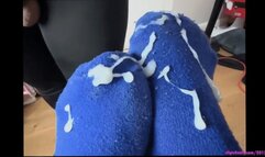 My pov blueberry with icing sockjob ( massive load all over my socks)