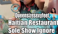 Haitian Restaurant Sole Show Ignore Feet Shake Crossed Soles