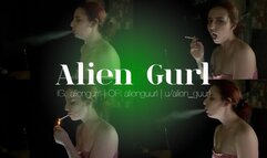 Power Smoking on a Profile | Alien Girl