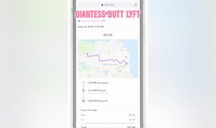 Giantess Butt Lyft the newest app ride in a Giantesses bouncy booty jean pocket in a rush no problem she can hop and jump over traffic