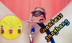 GIANTESS: Mia's Mimi orgy with tiny fans(1080p)