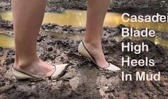 TOP VIDEO from Sexy Nina in Casadei Blade in the forest, muddy high heels, high heels sinking, high heels ruined