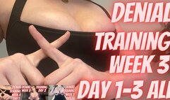 Denial Training Week 3 Day 1-3 ALL TITS