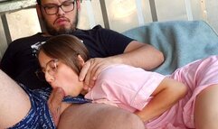 I WATCH TV WITH MY STEPSISTER AND MAKE HER SUCK MY COCK - Nicoli NOW