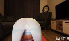 ImMayBee - My fitness instructor started jerking off on me during my workout. POV JOI VIRTUAL SEX