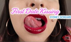 First Date Kissing - A lipstick fetish scene featuring: pov kissing, make out, tongue fetish, French kiss, and gfe - 720 MP4