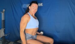 Gym Coregasm: Exercise Induced Nude Orgasm & POV