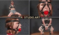 Guzel - Tight Chair Bondage with Harness Ball Gag (FULL HD MP4)