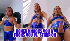 BOXER KNOCKS YOU and FUCKS YOU with STRAP ON