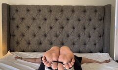 M Fancy Sweaty Soles Bastinado Session In Spread Tie Punishment Position