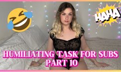 HUMILIATING TASK FOR SUBS - PART 10 (new tasks every week)