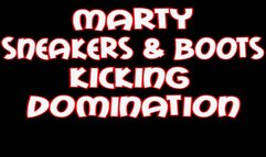 Marty sneakers and boots kicking domination