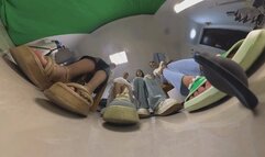 VR360-4 Giant laughs at smelly shoes smelly socks 6K