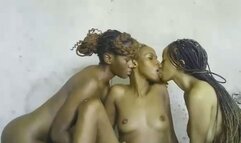 Hot Ebony Lezzies 3-some