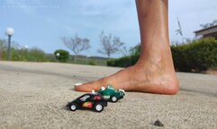 Giantess toy car crush