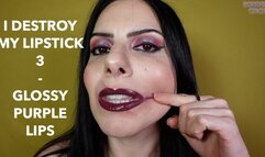 I DESTROY MY LIPSTICK 3 - GLOSSY PURPLE LIPS