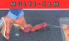 Cum Under My Clear Vacation Heels - Multi Cam - AmbersCBT - 66MC