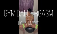 Gym ball orgasm