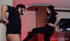 Michelle Masque Ballbusting Because of Her Ex!