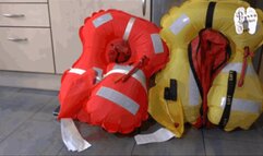 Life jackets under New Rock Boots