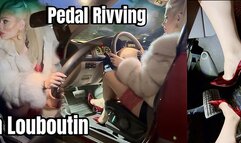 BEST Pedal Pumping REVVING in Louboutin and Fur Driving