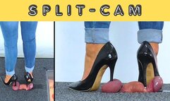 Castrated Under My Office Stilettos - Split Cam - AmbersCBT - 65SPC