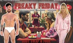 FREAKY FRIDAY BODYSWAP - step sis & step bro swap & fuck